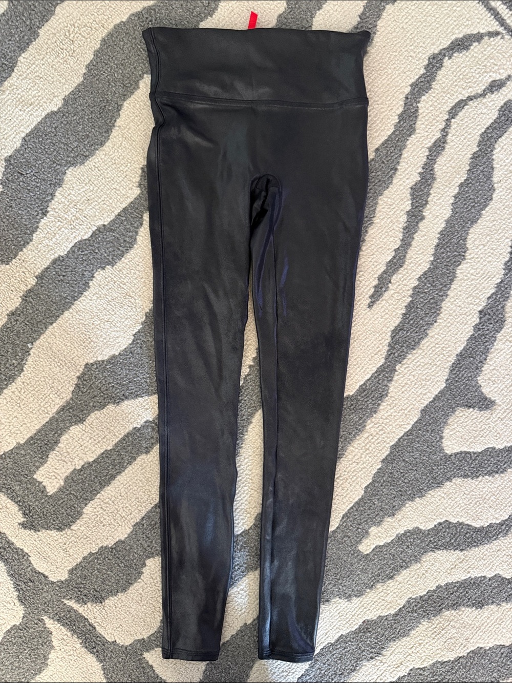 SPANX Black Faux Leather Leggings